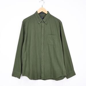 J.Crew Factory Men's Classic Brushed Twill Button Down Shirt Olive Green L NWT